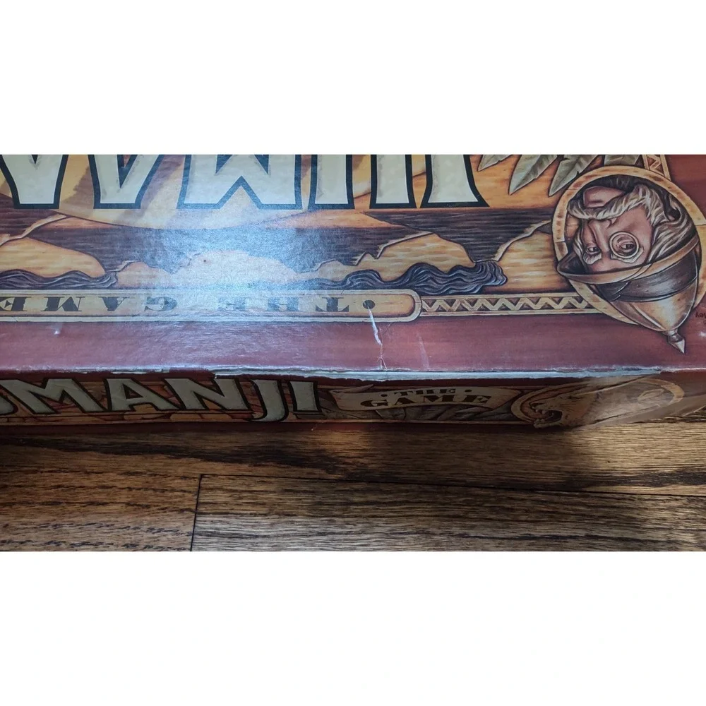 Jumanji The Game 1995 Milton Bradley Board Game Vintage Red Decoder 4634-L1